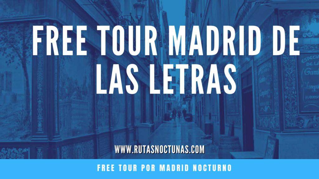 Free tour Madrid de las Letras