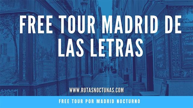 Free tour Madrid de las Letras portada